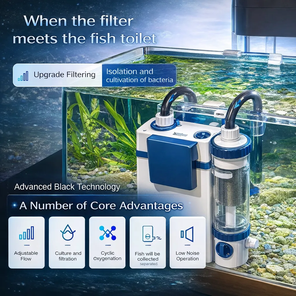 SUNSUN YBF-500 Aquarium Fish Tank External Wall-Mounted Canister Filter Glass Plastic 220V Outdoor Living Square Box
