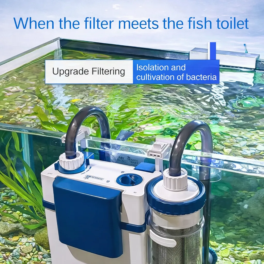 SUNSUN YBF-500 Aquarium Hang On Filter | Powerful External Fish Tank Filter - Image 5