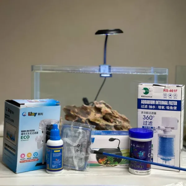 30cm Aquarium Tank Combo – Starter Kit (11 Litres) | Very Easy Setup
