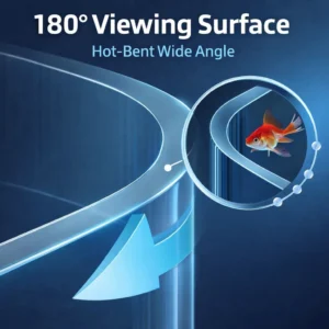 1.15 Feet Curved Glass Aquarium