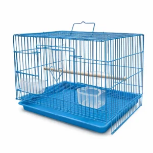 1.25 Ft Blue Bird Cage for Budgies, Finches, Lovebirds