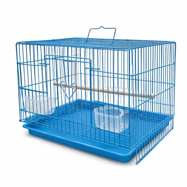 1.25 Ft Blue Bird Cage for Budgies, Finches, Lovebirds