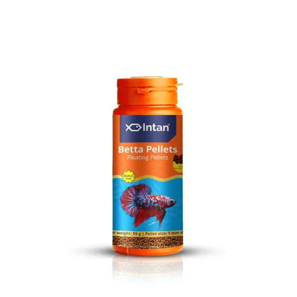 Buy Intan Betta Pellets ( 1mm dia) Online – Royal Aquarium Intan_Growel_Betta_55g