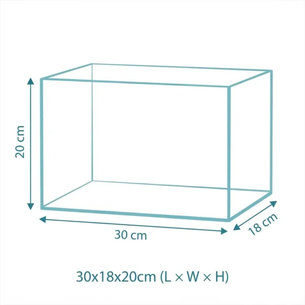 Ultra Clear Glass Nano Aquarium 30x18x20 cm